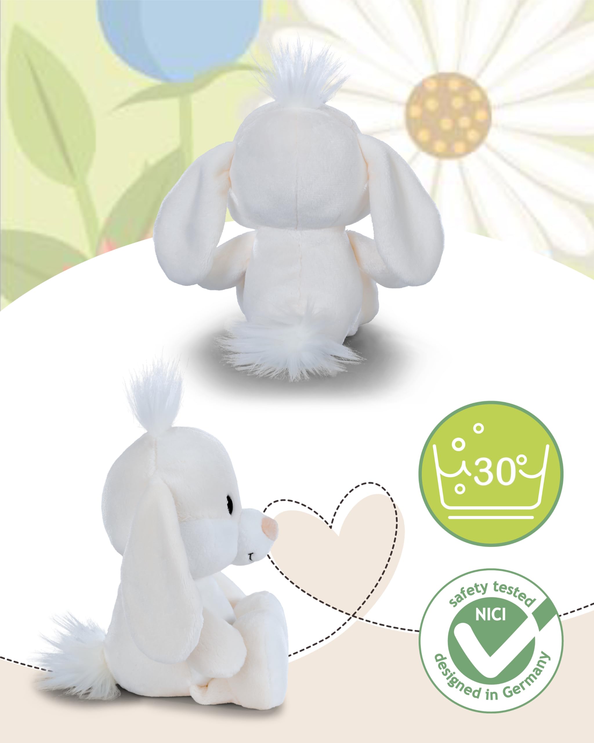 NICI Peluche Conejo, 20 cm, Beige, Animal de Peluche Suave para abrazar y Jugar, para niños y Adultos - 62675 — view 4