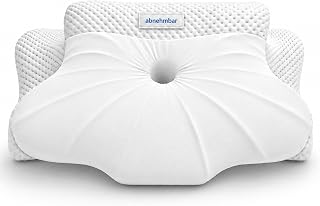 NeckBalance One – Ergonomisches Memory Foam Schlaf- & Nackenkissen mit abnehmbarer Nackenrolle | Orthopädisches Kopfkissen gegen Nacken- & Schulterschmerzen | Anpassbares Nackenstützkissen