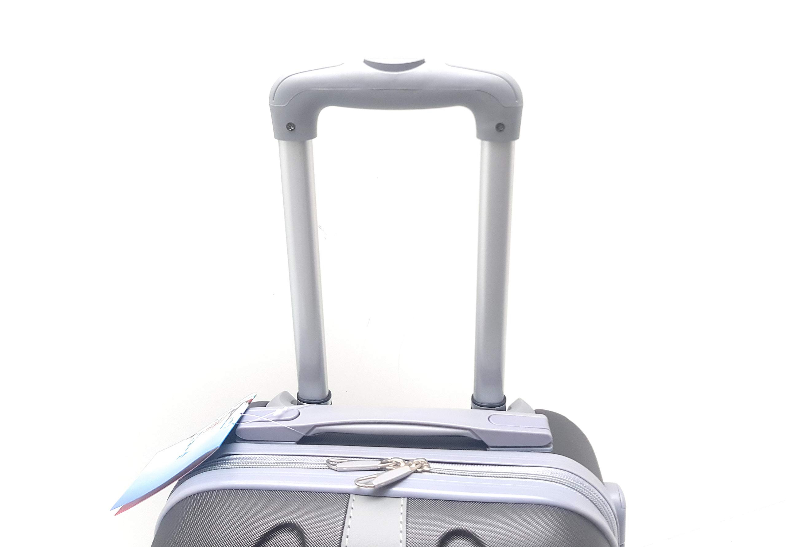 TROLLEY ORMI-LUMI IDONEO RYANAIR Cm.55x40x20 ABS RIGIDO 4 RUOTE MISURE EFFETTIVE del trolley Cm.52x33x19 Bagaglio a mano (NERO)