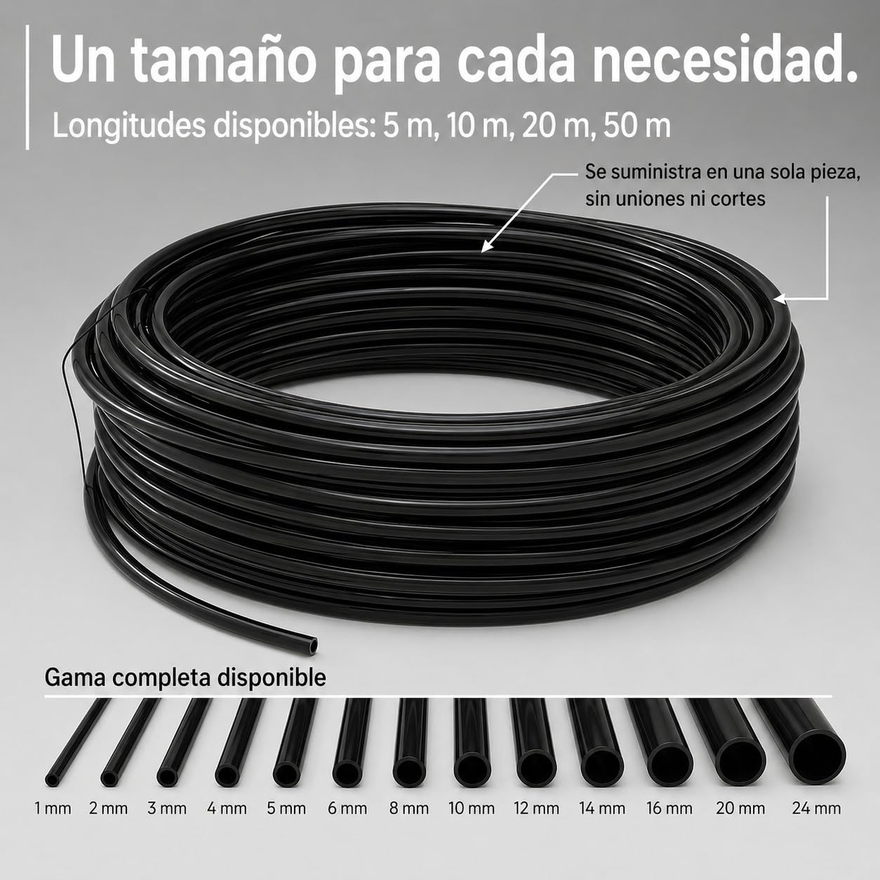 AUPROTEC Funda de Cable Negra 16mm x 10m I PVC Flexible y Aislante I protección para Cables en Uso automotriz y eléctrico I Negro