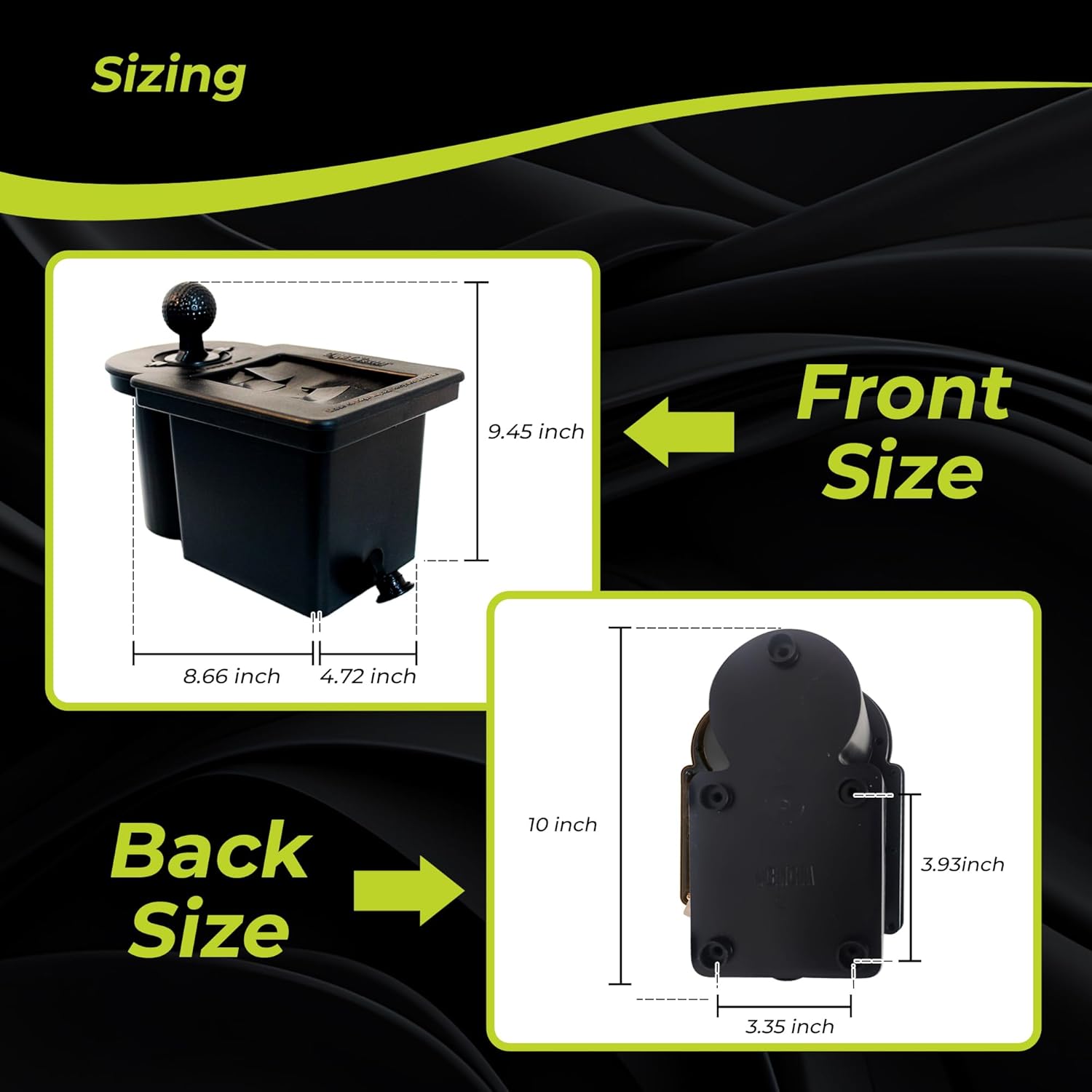 Club Clean – Original Golf Cart Ball & Club Washer Kit with Universal Bracket + Optional Custom Mounting Brackets – Fits EZGO RXV, Club Car Precedent, Yamaha Drive & Tomberlin