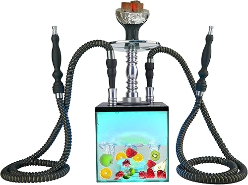 Miniatura 2 de Juego de cachimba de apertura amplia para una fácil limpieza con todo. Cubo actualizado ASANMA Shisha moderno incluye cuenco de silicona para tubo