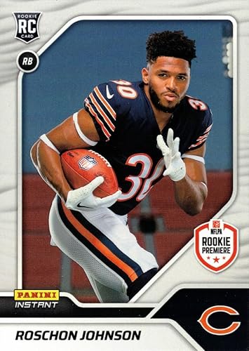 2023 Panini Instant Football #30 Roschon Johnson Rookie Card Bears - Only 517 made!