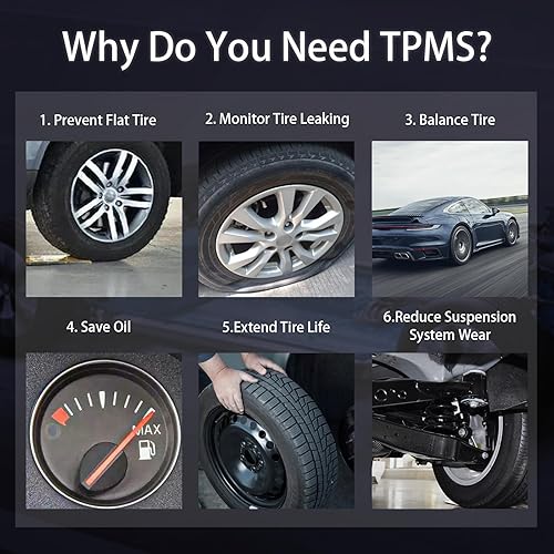 Miniatura 4 de Marsflex Sensor TPMS 42607-33021 compatible con Toyota Rav4 Camry 4Runner Tacoma Corolla, Lexus Scion Pontiac Sensores de monitoreo de presión de