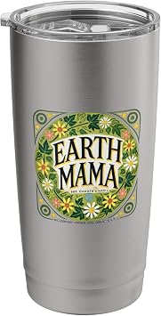 Earth Mama Goddess Illustration Earthy Mother Stainless Steel Insulated Tumbler