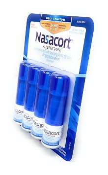 Nasacort Allergy 24 Hour, 0.57 Fluid Ounce, ApMpGI 4 Pack (120 Sprays/Pack)