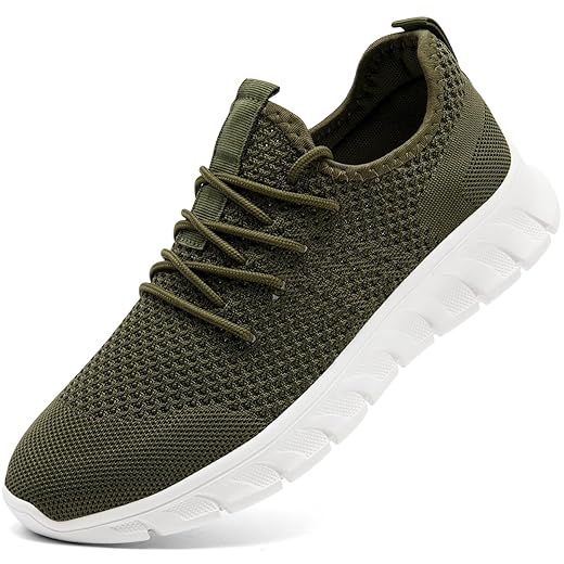 Mens Running Shoes Slip On Tennis Walking Sneakers Workout Athletic Lightweight Casual Sport Shoes