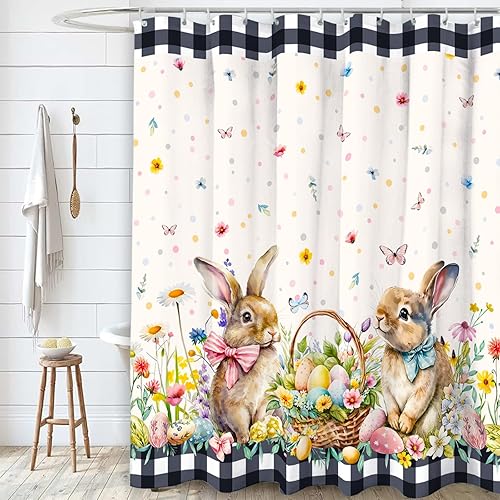 Miniatura 10 de Cortina de ducha de otoño de Acción de Gracias, 72 x 72 pulgadas, juego de cortinas de baño de otoño, cosecha, pavo de Acción de Gracias con ganchos