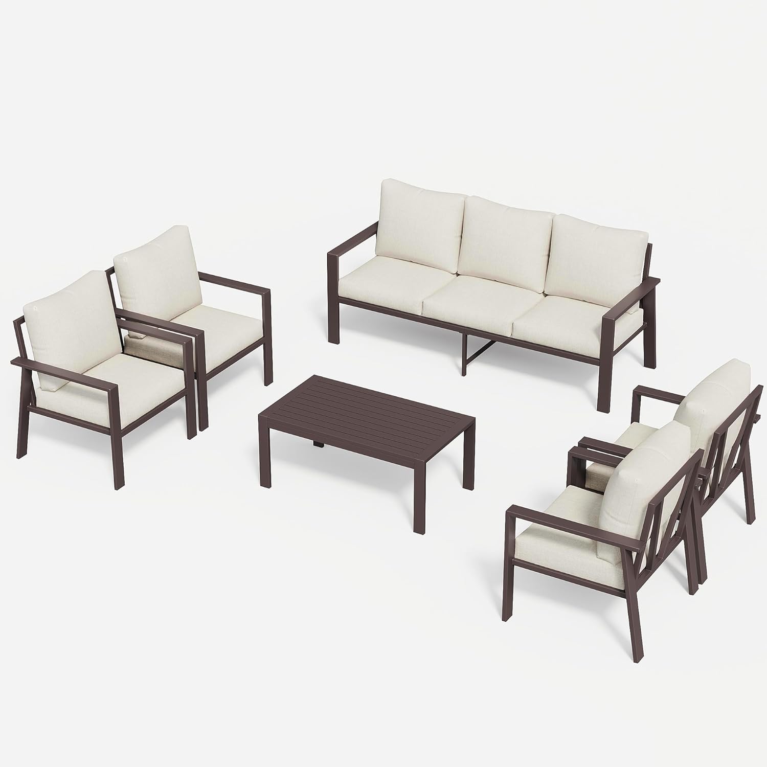 Close-up of a cushion showing water beading on the fabric surface