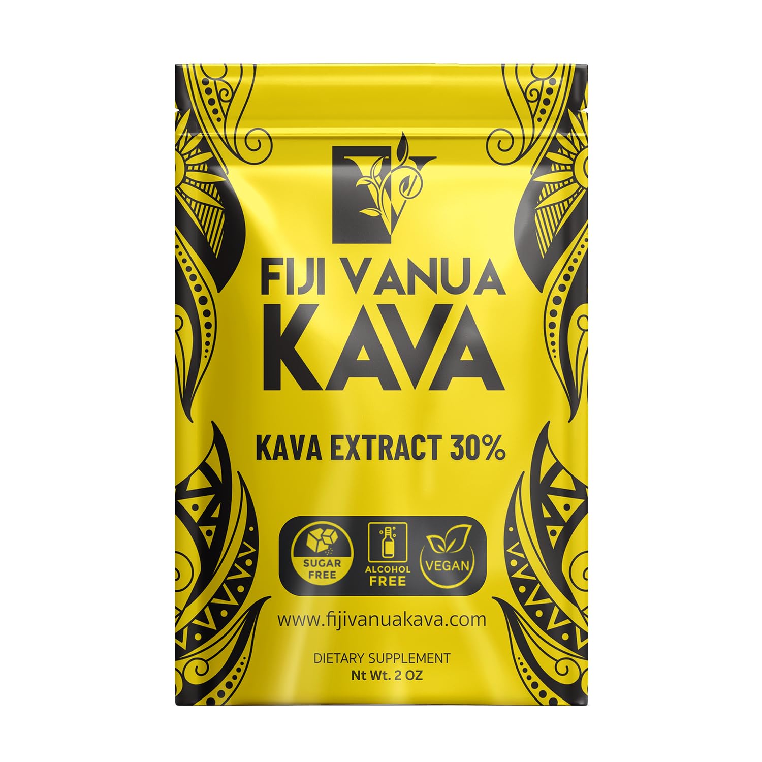 Noble Kava Extract Powder 30%, High-Potency Water-Soluble Drink Mix, 2oz