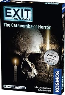 Exit: The Catacombs of Horror | Exit: The Game - A Kosmos Game from Thames & Kosmos | Card-Based, 2-Part at-Home Escape Room Experience for 1 to 4 Players, Ages 16+