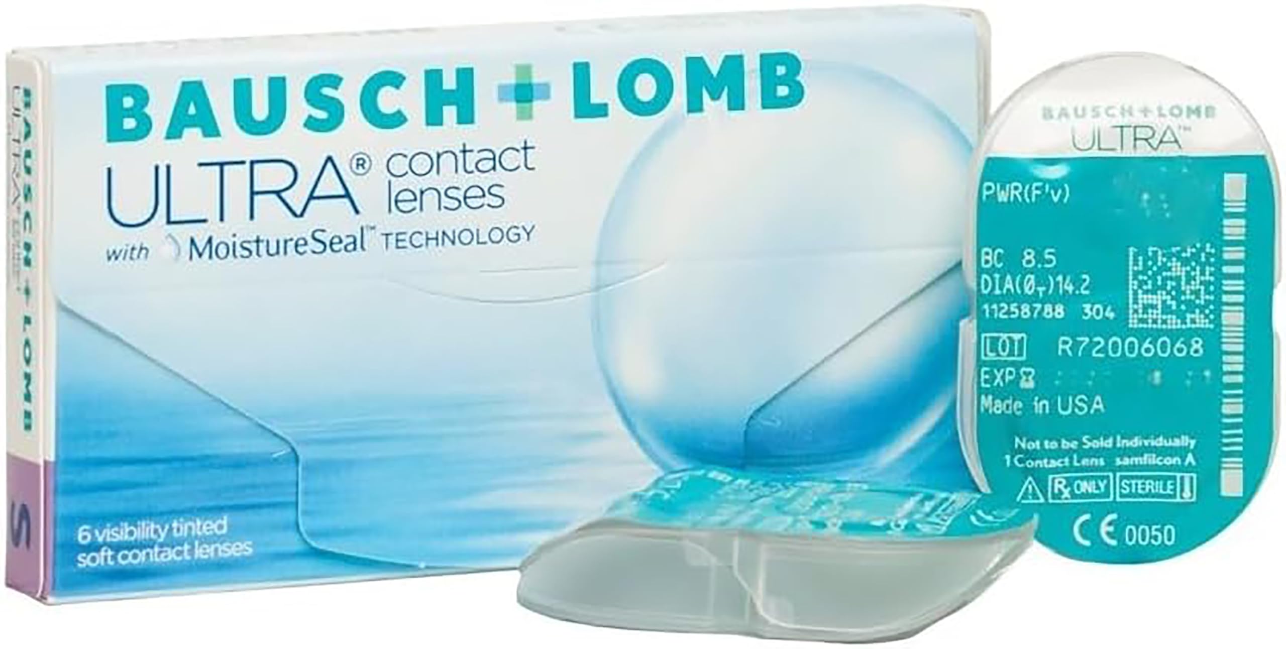 BAUSCH + LOMB ULTRA lentillas mensuales esféricas, 6 unidades / 8.5 BC / 14.20 DIA / +​00,​25