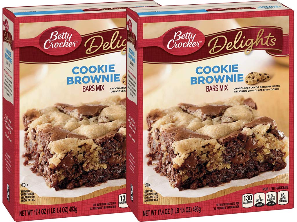 Amazon Com Betty Crocker Baking Delights Cookie Brownie Bars Mix 17 4 Oz Pack Of 2 Grocery Gourmet Food