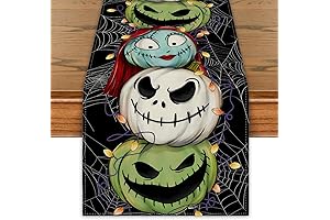 Nightmare Before Christmas Table Cover - Gothic Spooky Delight!