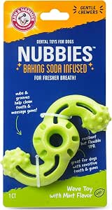 Arm & Hammer Nubbies Wave Dog Dental Chew Toy, Mint Flavor