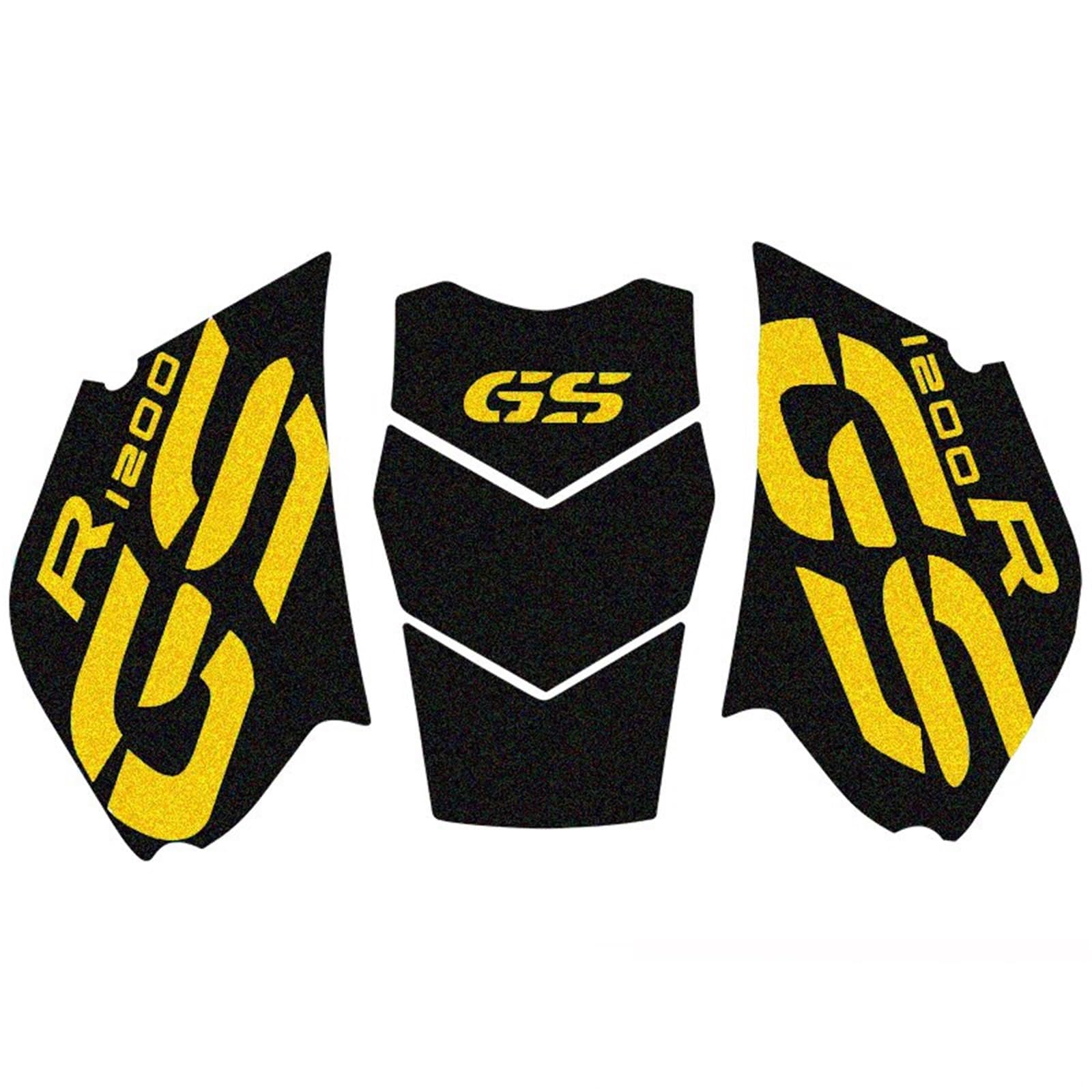 Dtypk Yellow Decal Protection Motorcycle Fuel Tank Anti Skid Protection Sticker For Bmw R1200gs Adventure R1200 Gs Adv 2005-2012(Yellow)