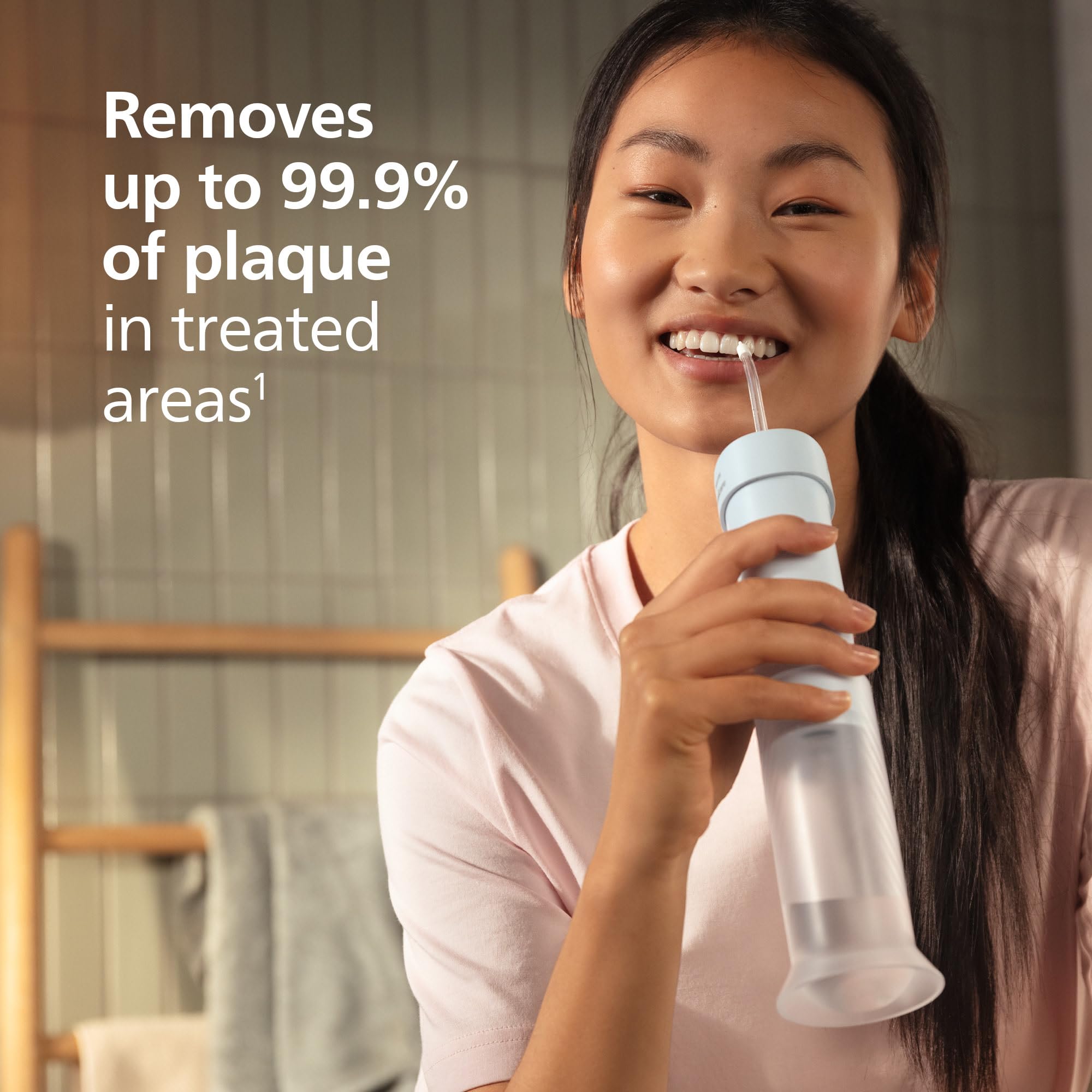 Philips Sonicare Kit de cuidado completo, hilo dental compacto 1000, azul, ProtectiveClean 5300 cepillo de dientes eléctrico recargable, negro y paquete de 2 boquillas compactas, BD2002AZ
