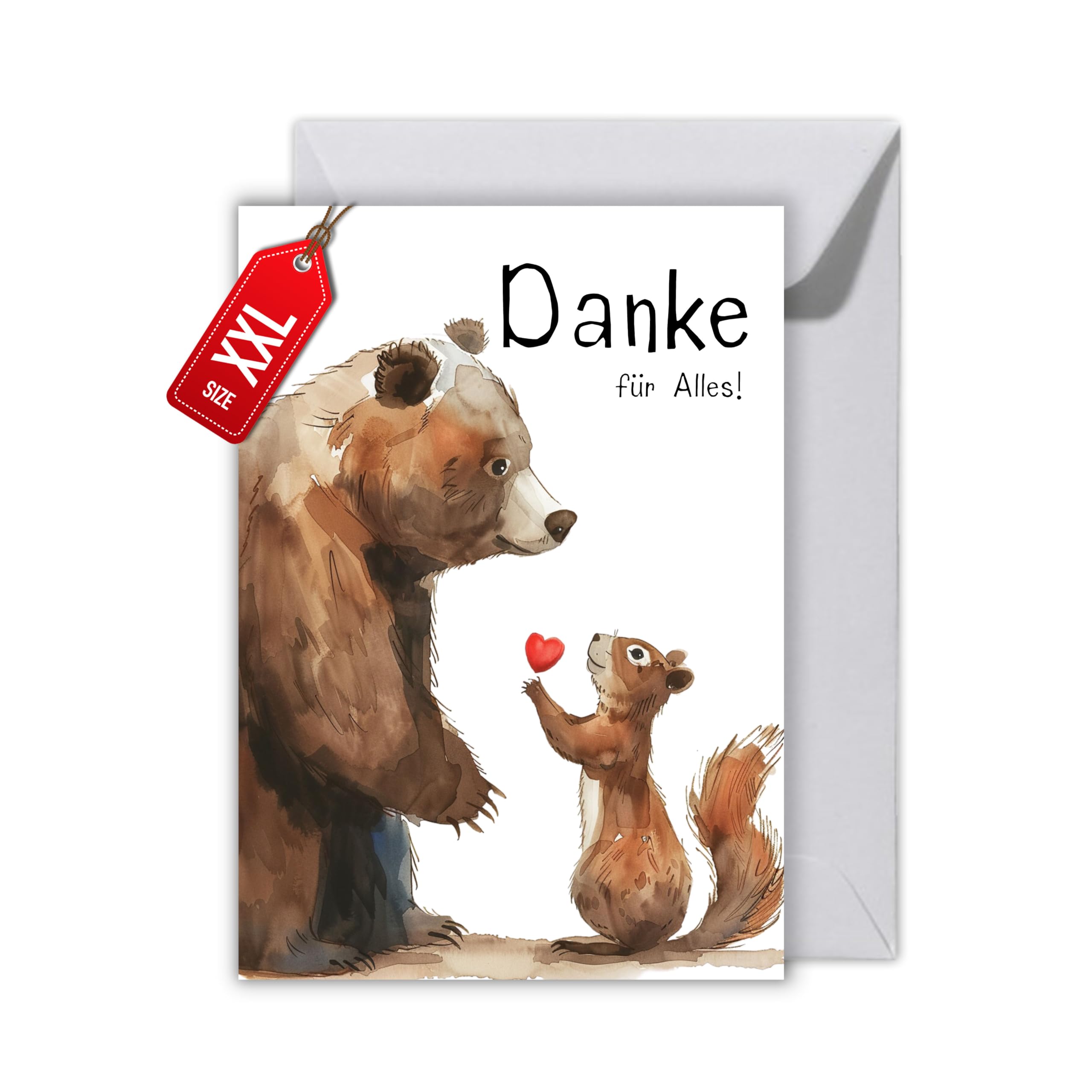 24 Dankeskarten Mit Bären-Motiv – Verschiedene Designs Mit Umschlägen Für Babyparty & Kinder