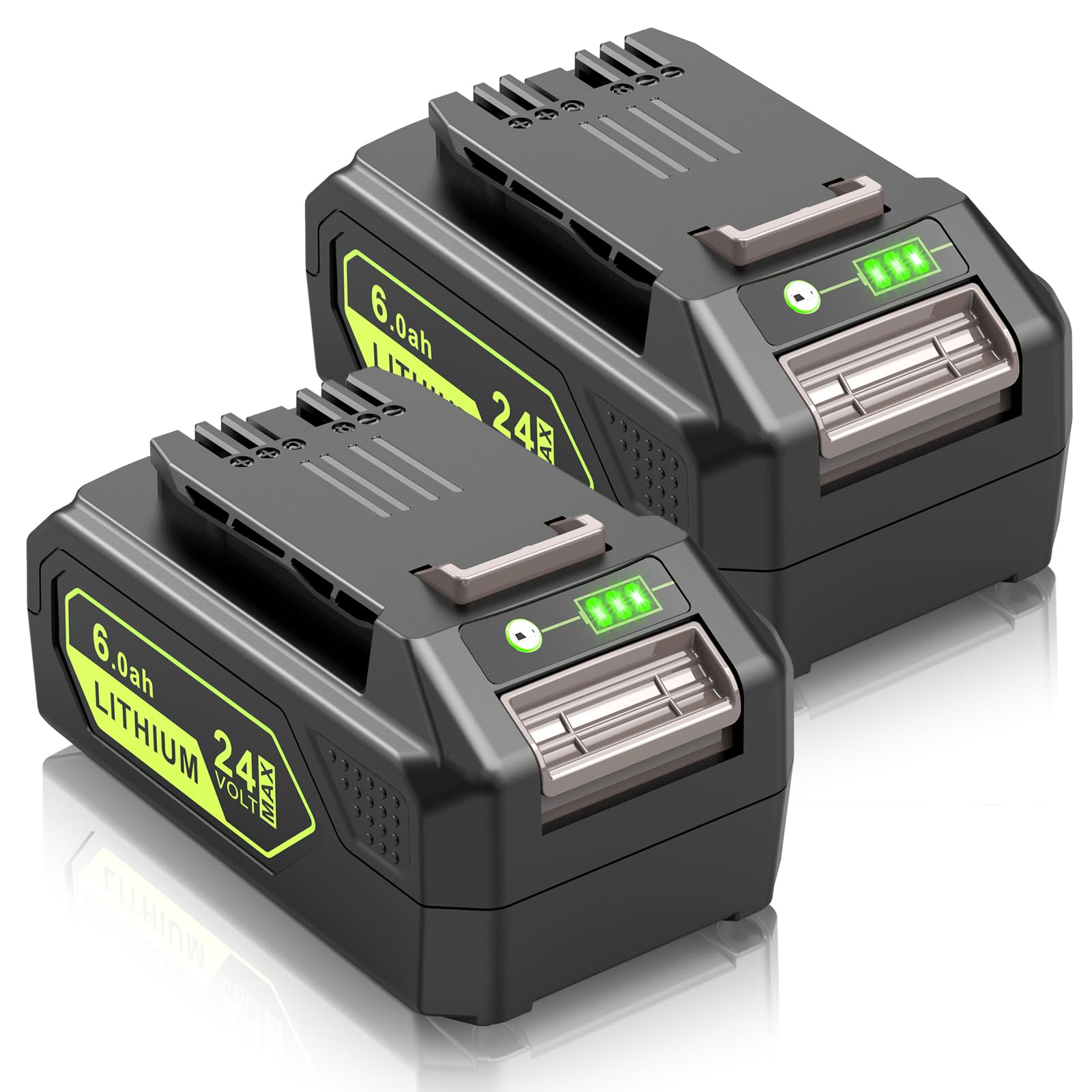 Fancy Buying 24V 6.0Ah Battery Replacement for Greenworks 24 Volt Battery Lithium Lawn Mower 29842 29852 LB24A020 for Greenworks Trimmer Weed Blower (