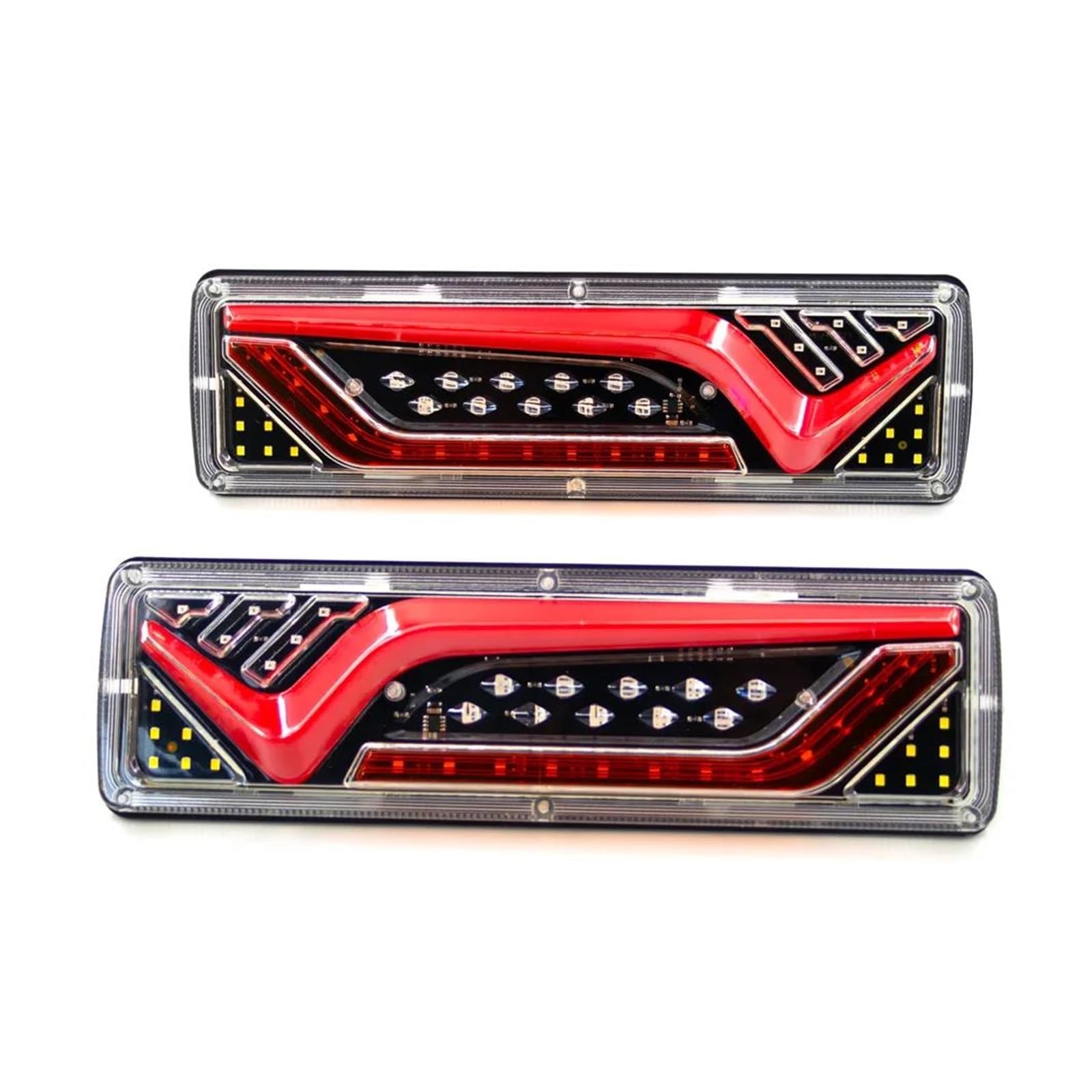 Genérico Faros Traseros 2 uds 12V 24V luces traseras camiones remolques coches luz trasera LED señal giro para autobús Luz Izquierda