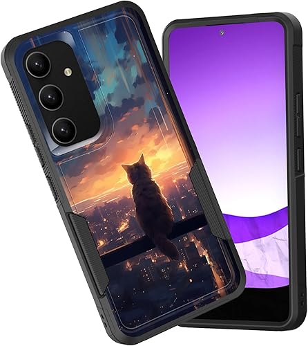 Miniatura 8 de Funda para Galaxy S23 Ultra, funda protectora híbrida de doble capa resistente a prueba de golpes de policarbonato duro de silicona suave TPU para