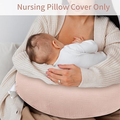 Miniatura 5 de SWESEN Funda de almohada de lactancia, funda extraíble suave para almohadas de lactancia, funda de almohada para bebés niños y niñas, cómoda y