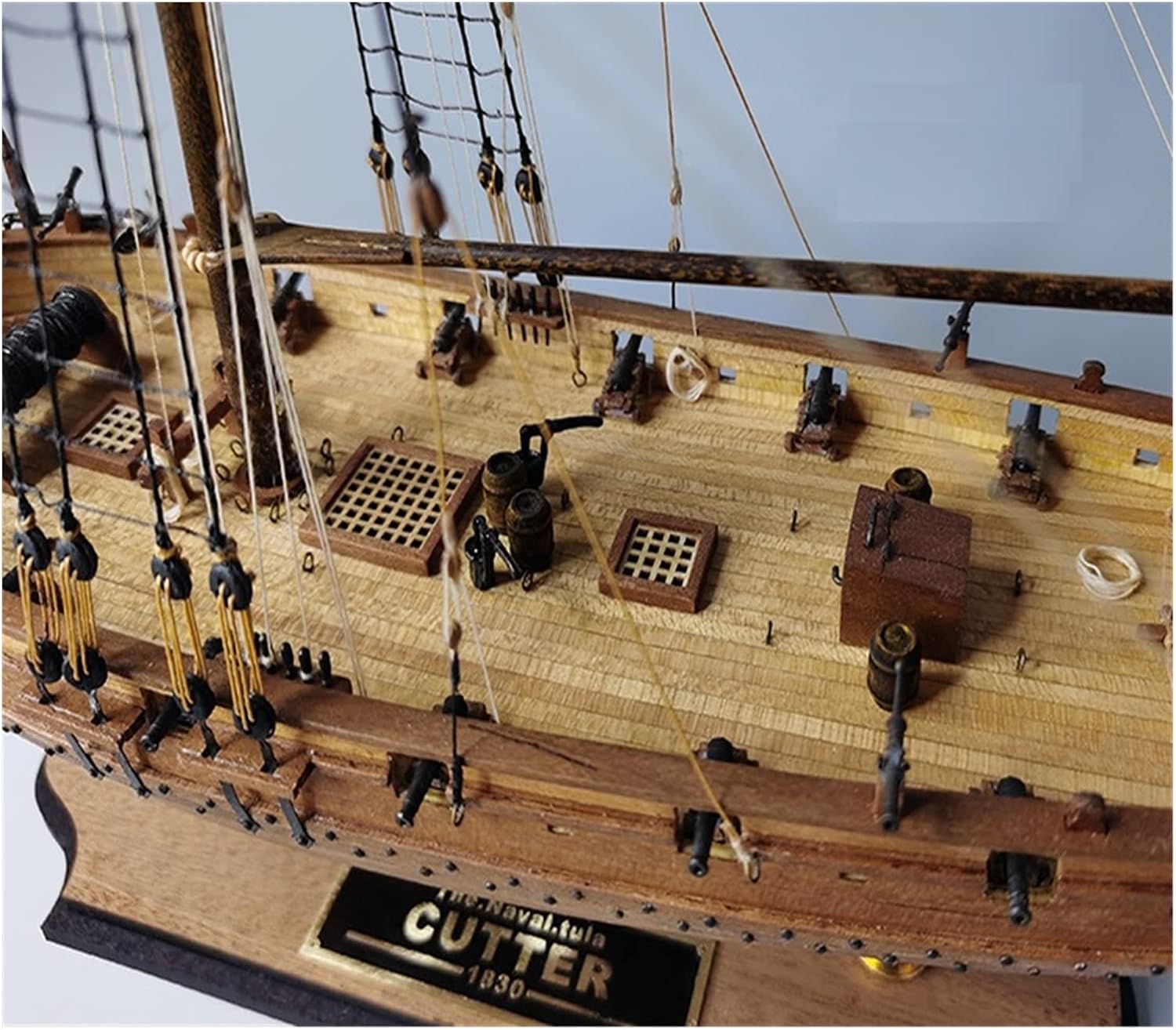 For: 家の装飾 新バージョン 1/64 帆船木製モデルキット HM LATU 1830 船モデル