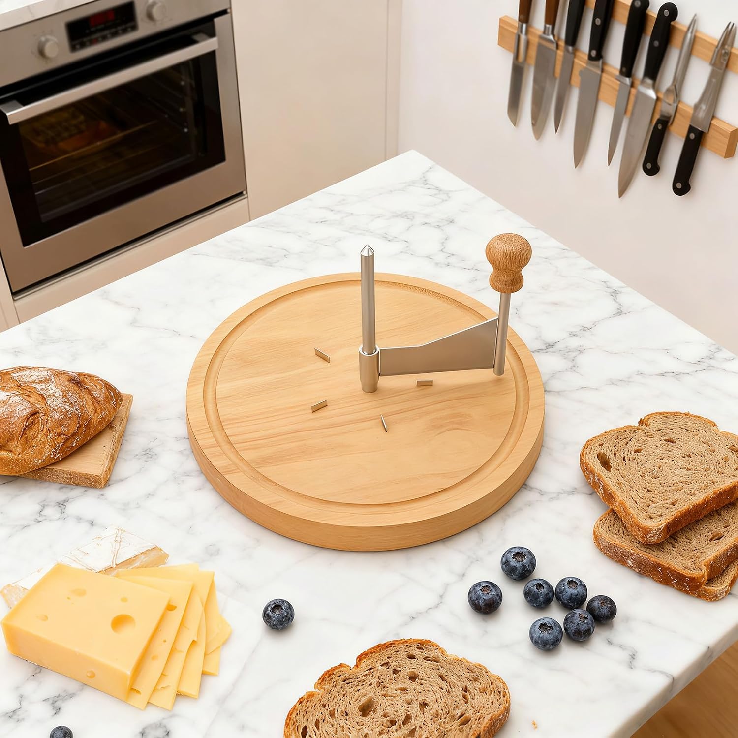 Cheese Scraper, Cheese Scraper Wheel, Cheese Shaver Hand Crank, Easy-Clean Grating Cutter, Compact Cooking Gadget, Practical Kitchen Gift for Home Cooks & Baking Lovers (B)