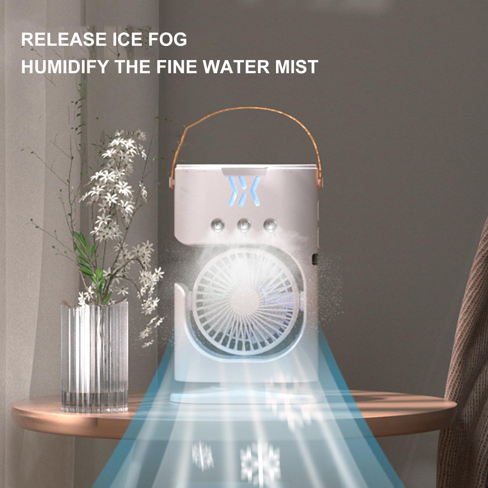 Multifuntional Ventilatore Esterno USB Scrivania Umidificazione Ricaricabile Viaggio Ufficio di Raffreddamento Per Soggiorno Ventilatore Portatile