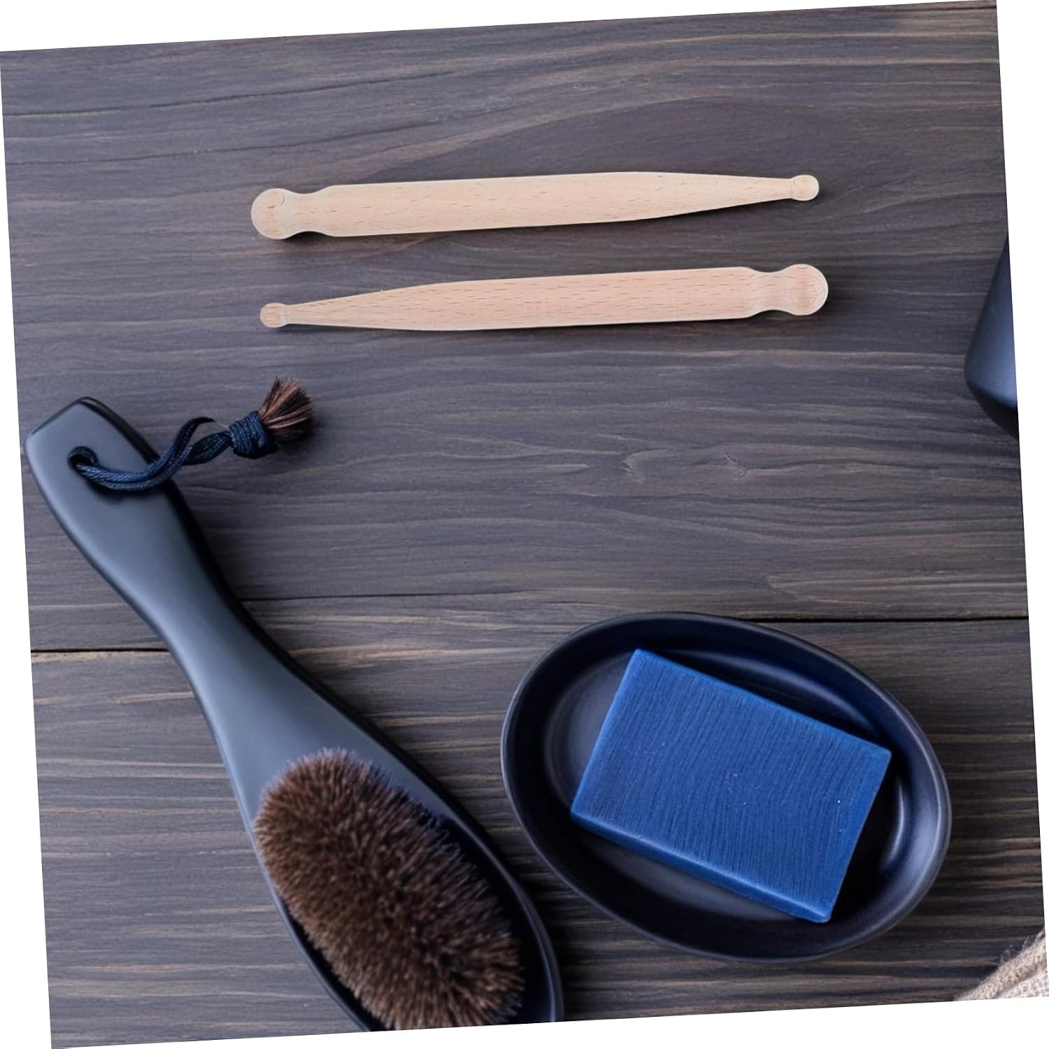 2pcs Solid Wood Massage Stick Manual Trigger Point Cane for Back Neck Muscle Relief Portable Acupoint Massage Tools for Home Office Travel