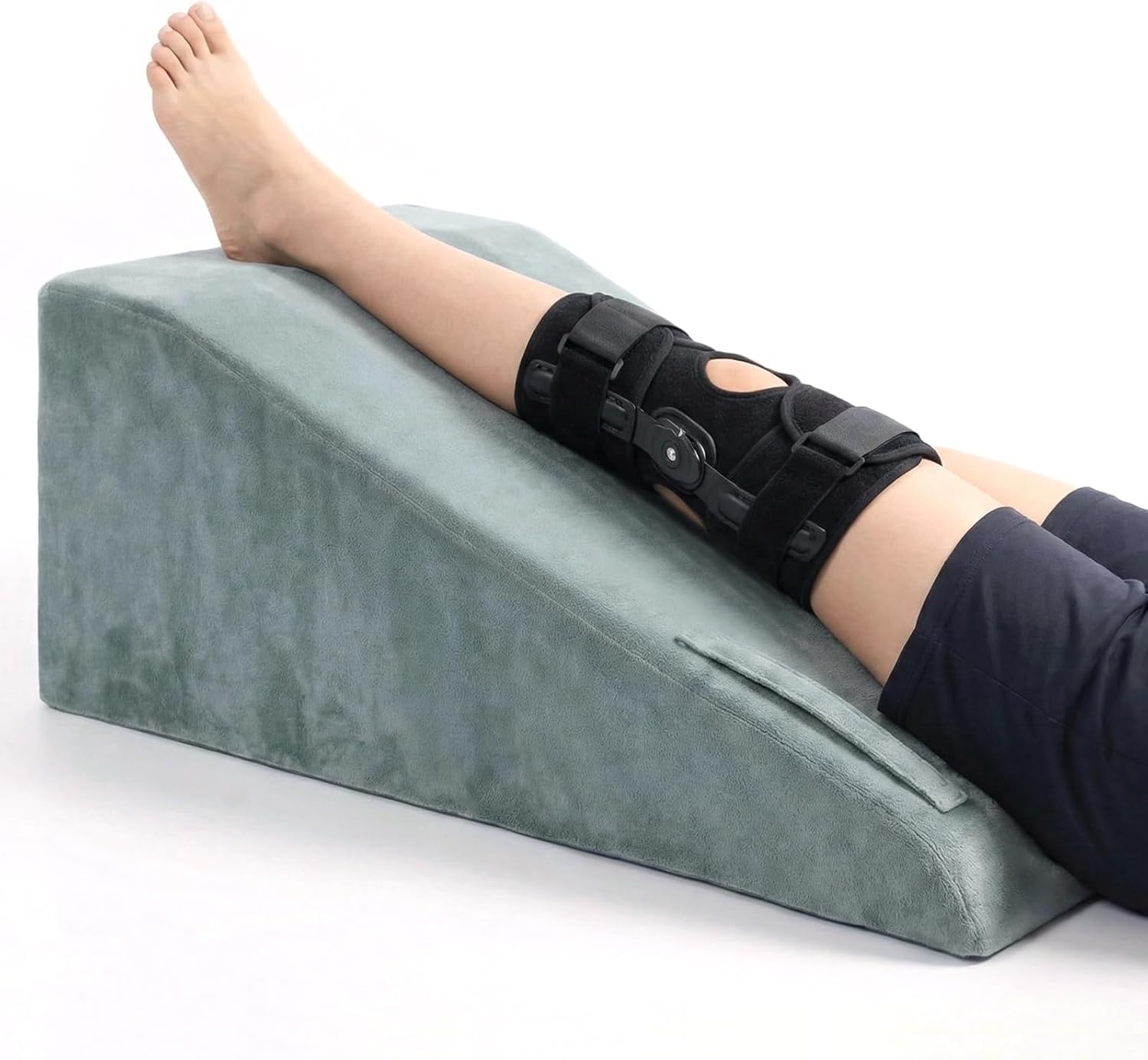 Leg Elevation Pillows for After Surgery, Memory Foam Knee Pillow for Knee Replacement Surgery, Leg Pillow Surgery Recovery Equipment for Sciatica Lower Back Hip Ankles
