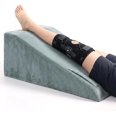 Leg Elevation Pillows for After Surgery, Memory Foam Knee Pillow for Knee Replacement Surgery, Leg Pillow Surgery Recovery Equipment for Sciatica Lower Back Hip Ankles