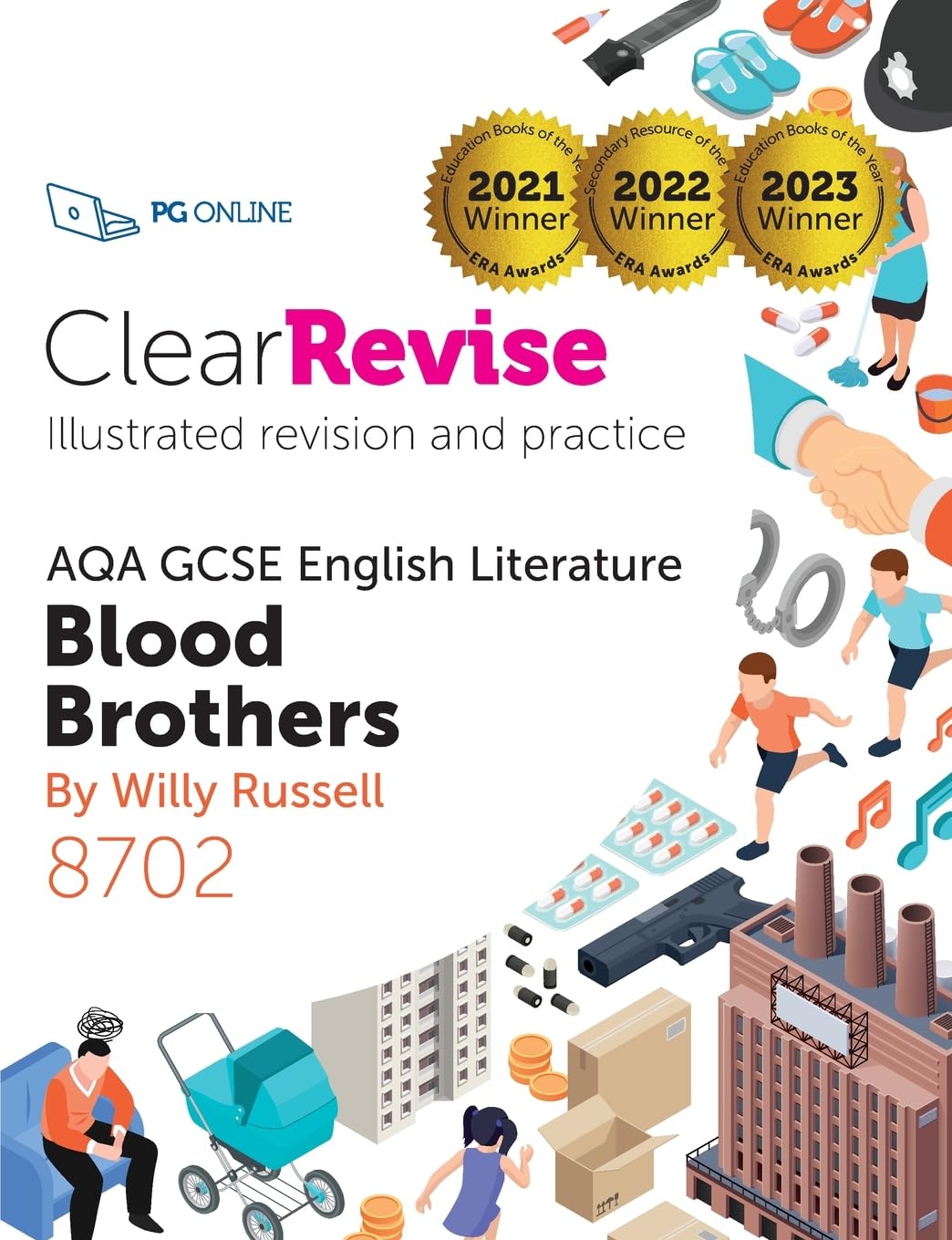 GCSE AQA English Literature Blood Brothers: Illustrated Revision and Practice (ClearRevise AQA GCSE English Literature 8702)