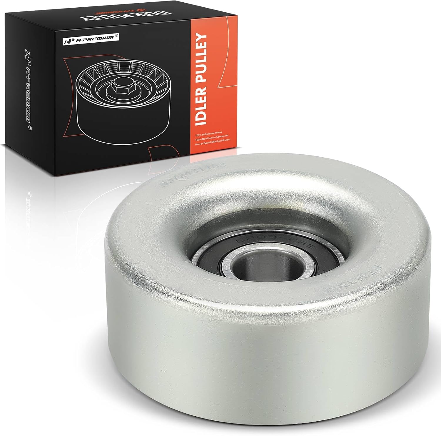 A-Premium Belt Idler Pulley Compatible with Subaru Outback 2001-2019, Legacy 2008-2019, Grand Vitara 2009-2010, Tribeca 2008-2014, B9 Tribeca 2006-2007, 3.0L 3.2L 3.6L, GAS