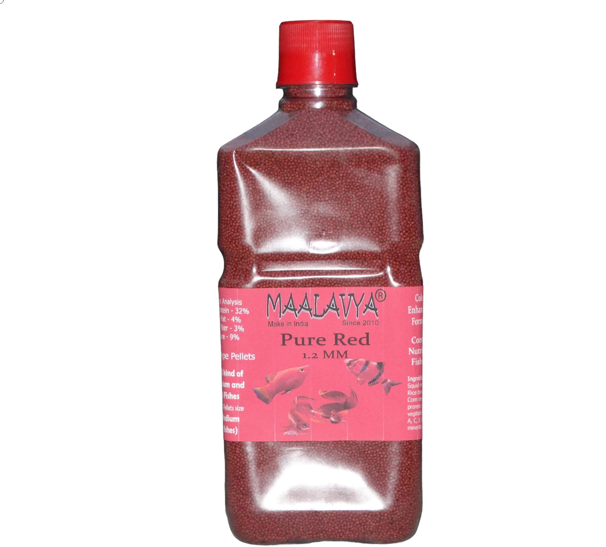 Maalavya Pure Red 1.2 MM Complete Nutritional Fish Food 1000 GM (B0BQJF6KKN) Amazon Price History, Amazon Price Tracker