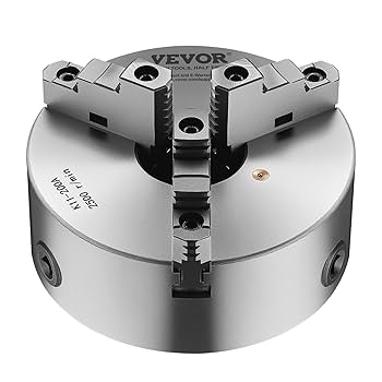 haha＊861 VEVOR 3-Jaw Lathe Chuck, 8 Inch (200 mm), Self-Centering