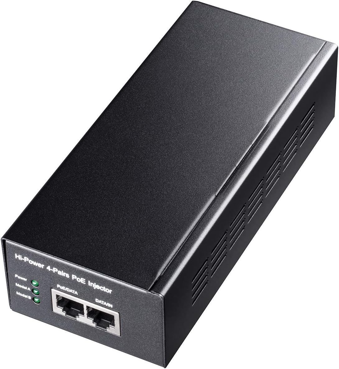 POE300 60W Gigabit Ultra PoE+ Injector, Up to 60W Ultra Power Supply, 10/100/1000Mbps Shielded RJ-45, IEEE 802.3af/802.3at Compliant, Not Support 802.3 bt/ PoE++/ Passive PoE, Metal housing