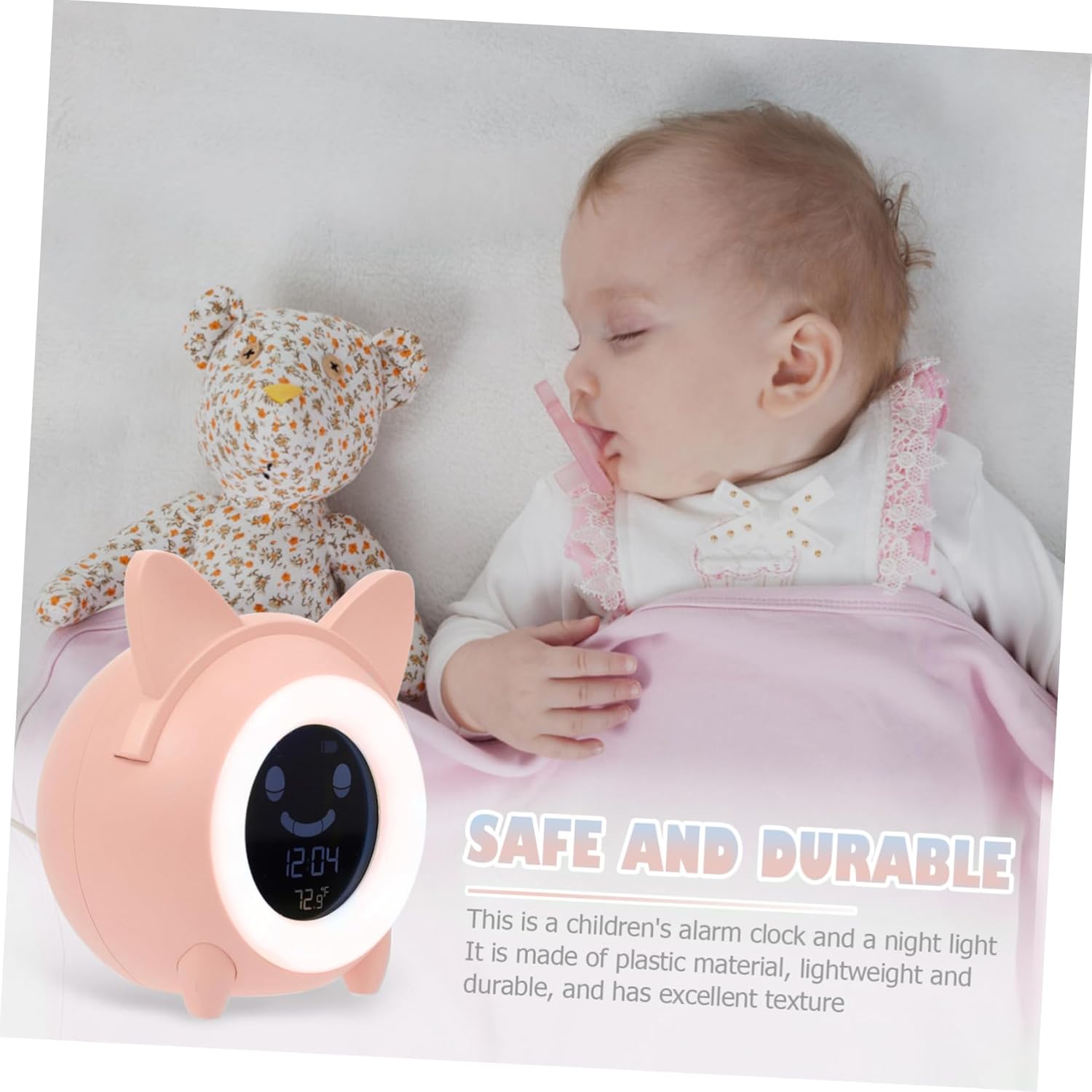 PRETYZOOM Electronic Alarm Clock for Boys and Girls Timer for Boys and Girls Wake Lamp Night Light