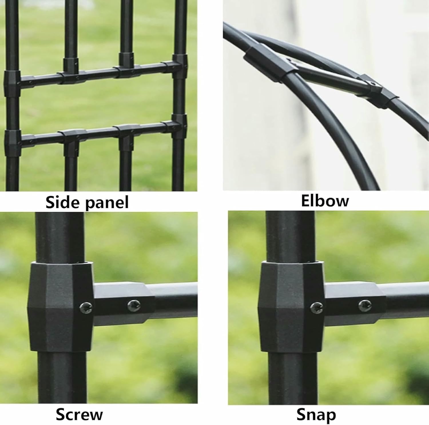 Metal Garden Arc for Climbing Roses, Versatile Decorative Lattice for Indoor/Exterior Plants, Perfect for Weddings and Events, Oxide Resistant Design ~/