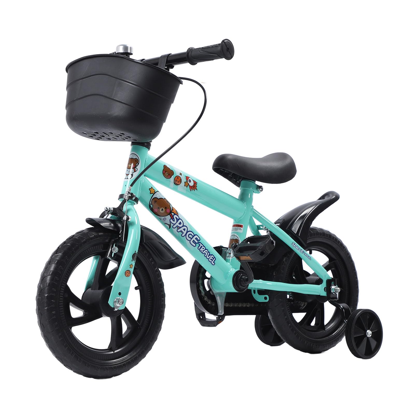 Amazon | 12インチ自転車 男の子 女の子用 補助輪&バスケット