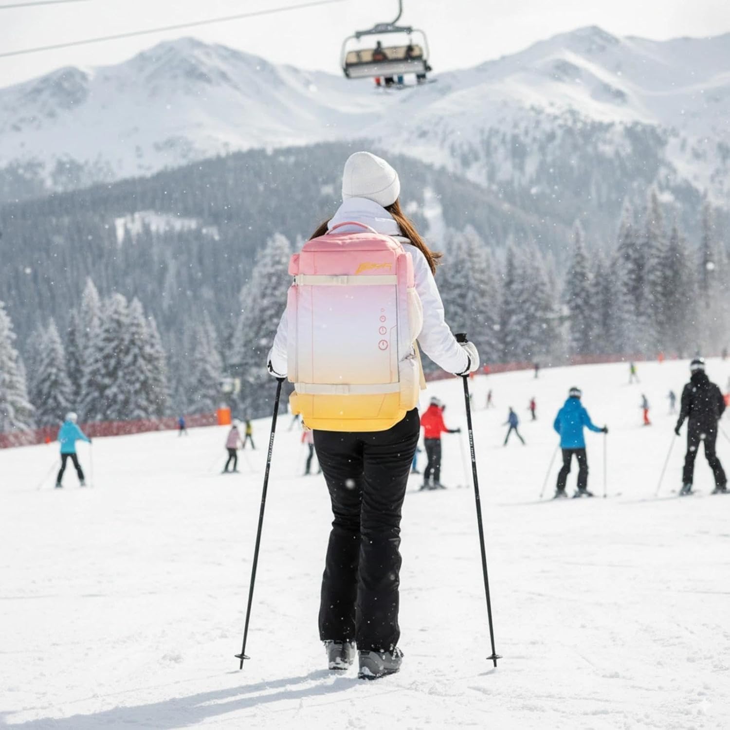 BESMART 2 in 1 Convertible Gym Duffel Bags with Shoes Compartment-32L Waterproof Extra Large Workout Backpack for Gym Women, Heavy Duty Sports Duffle Backpacks for Travel, Hiking, Camping, Carry on - Image 9