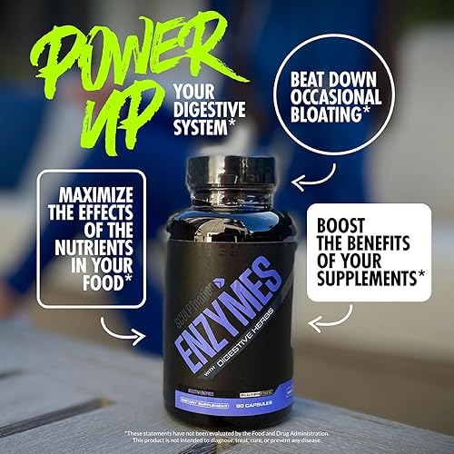 Miniatura 2 de Sculpt Nation by V Shred Digestive Enzymes - Enzimas múltiples para la digestión y apoyo a la salud intestinal, alivio ocasional de la hinchazón