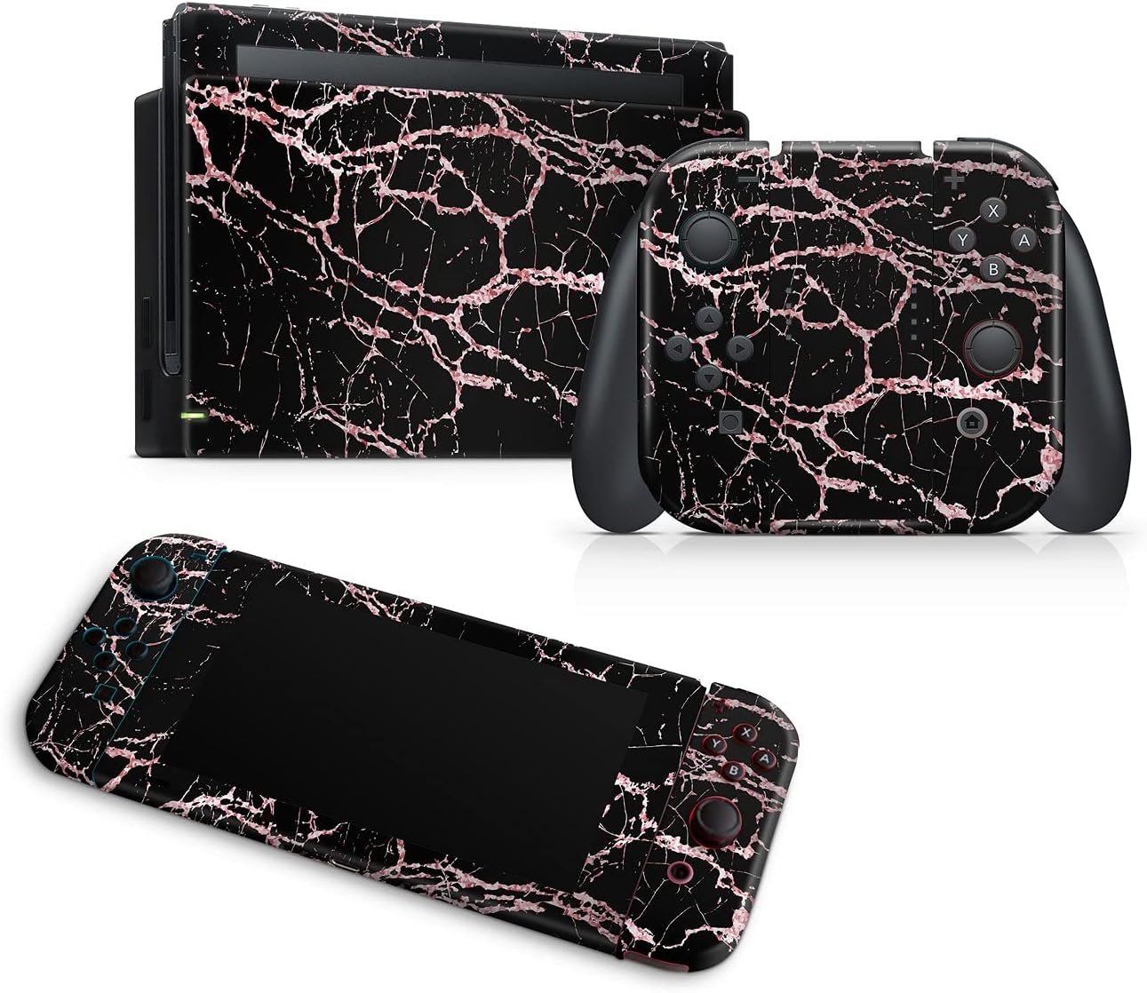 ZOOMHITSKINS OLED Switch Skin, Compatible with Nintendo Switch OLED Skin Wrap, Granit Pink Marble Gold Rose Agate Quartz Pastel Stone Mineral, 3M Vinyl for Durable & Fit, Made in The USA : Industrial & Scientific