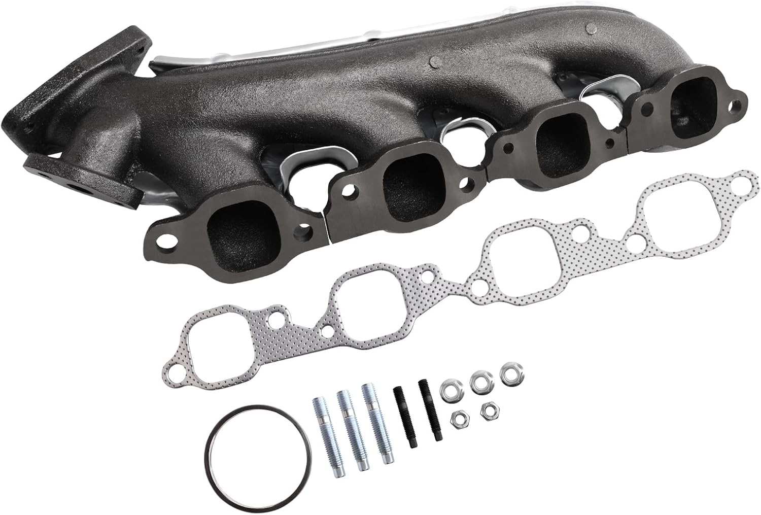 Right Exhaust Manifold Kit with Avalanche 2500, Silverado 2500, Silverado 3500, Suburban 2500, Yukon Xl 2500, Sierra 3500, Sierra 3500 Classic 8.1L V8, OE: 674-728