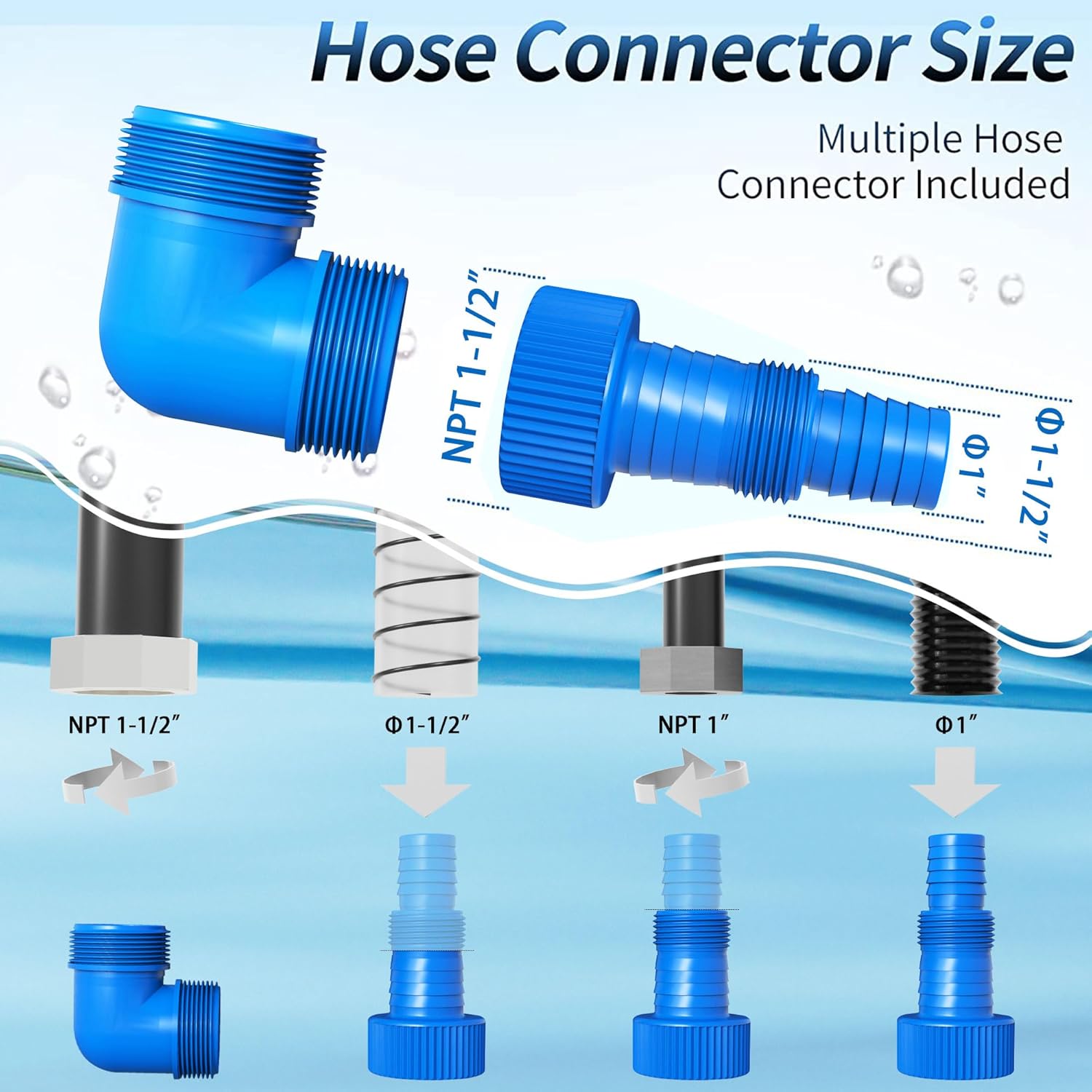 FOTING Sump Pump draining water from a pool