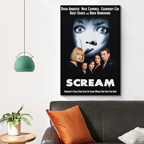 Miniatura 4 de Scream - Póster de película de 1996, póster artístico y arte de pared, impresión moderna para decoración del hogar, dormitorio, póster de regalo, 12