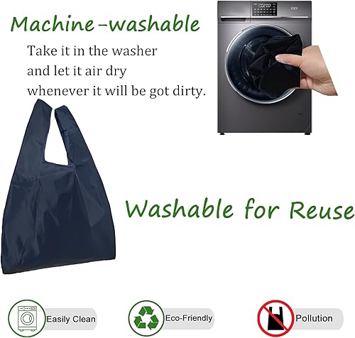 Miniatura 2 de evohyah 1 bolsa grande reutilizable para comestibles, bolsa de comestibles reutilizable de 61 libras, bolsa de reciclaje geométrica a la moda, bolsa