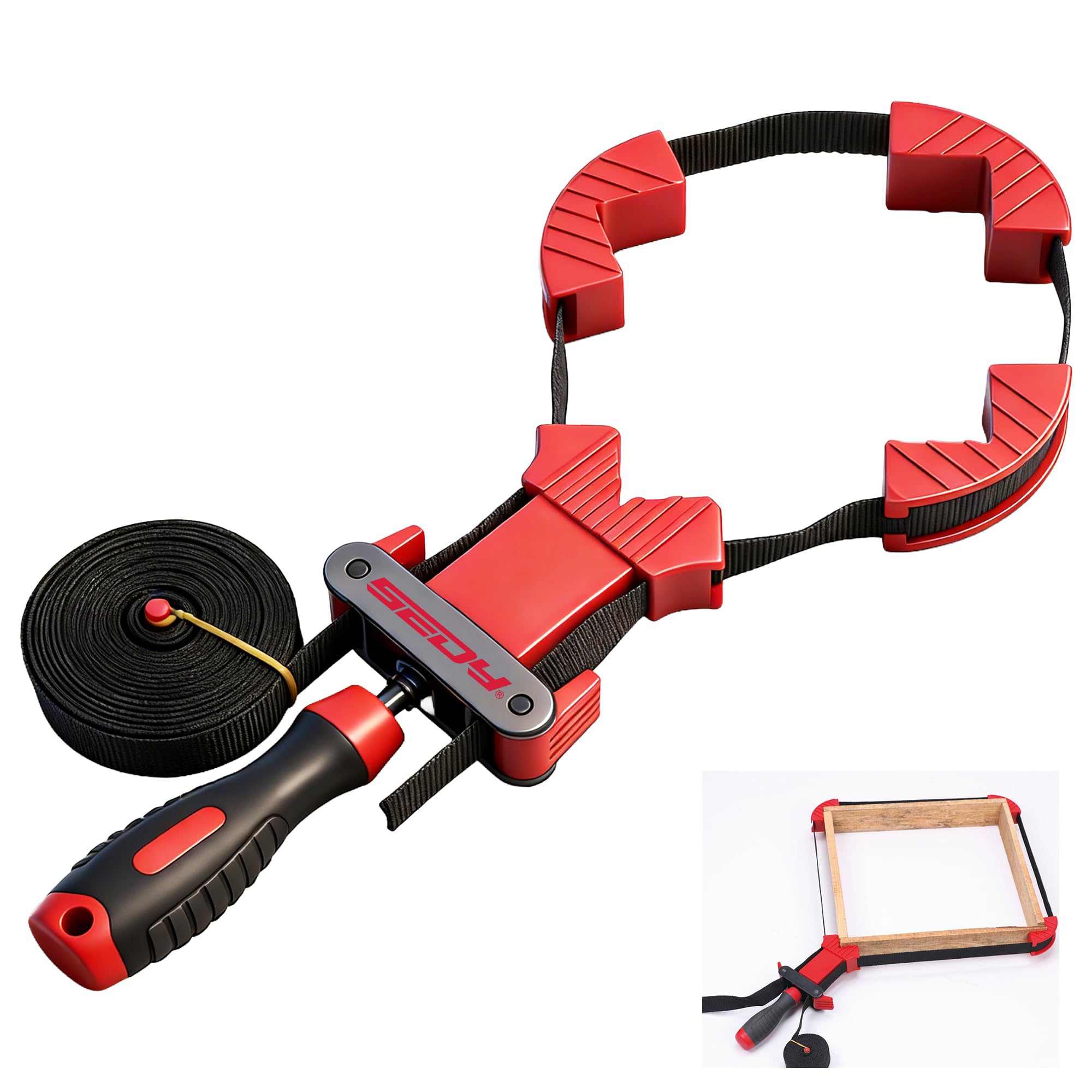 SEDY 13 ft. Belt Band Clamp Strap Clamp for Woodworking, Quick