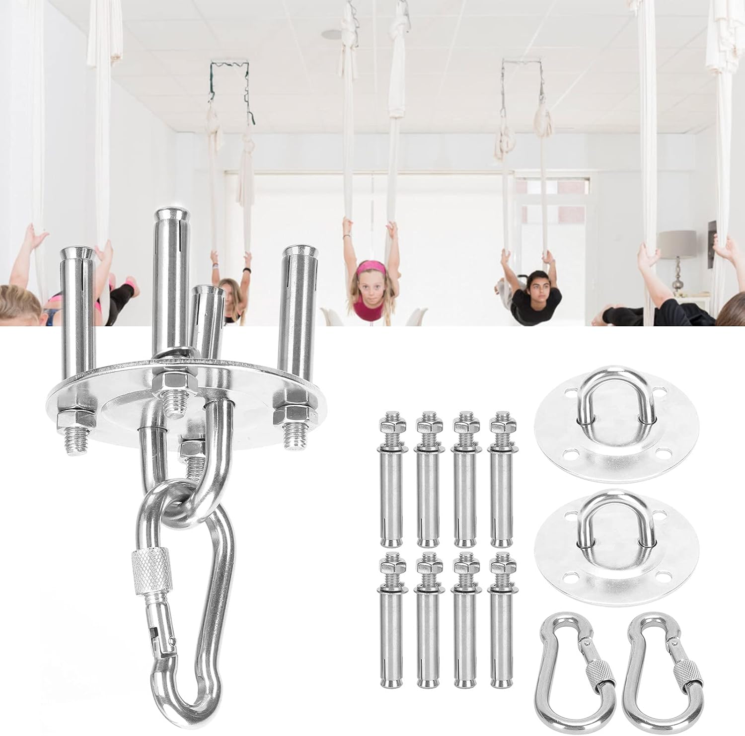 Hammock Hanging Kit, Ceiling Mounting Plate Long Service Life for Camping for Hammock