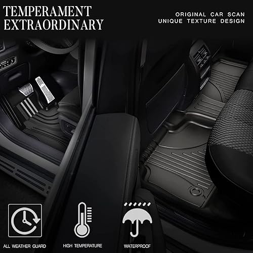 Miniatura 6 de Alfombrillas Forester originales 2014-2018 para Subaru Forester  IKABEVEM All Weather Forester  Juego completo de alfombrillas de coche resistentes